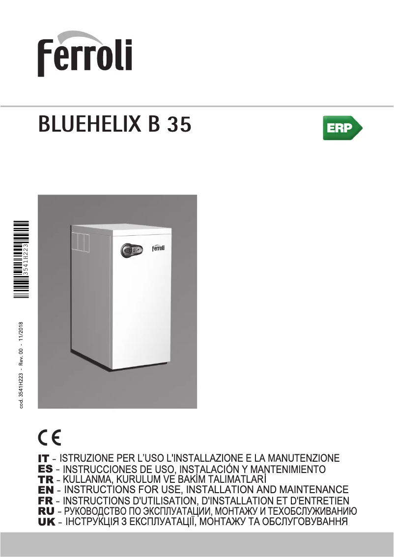 Page n°1 - Manuel utilisateur Ferroli Bluehelix B 35