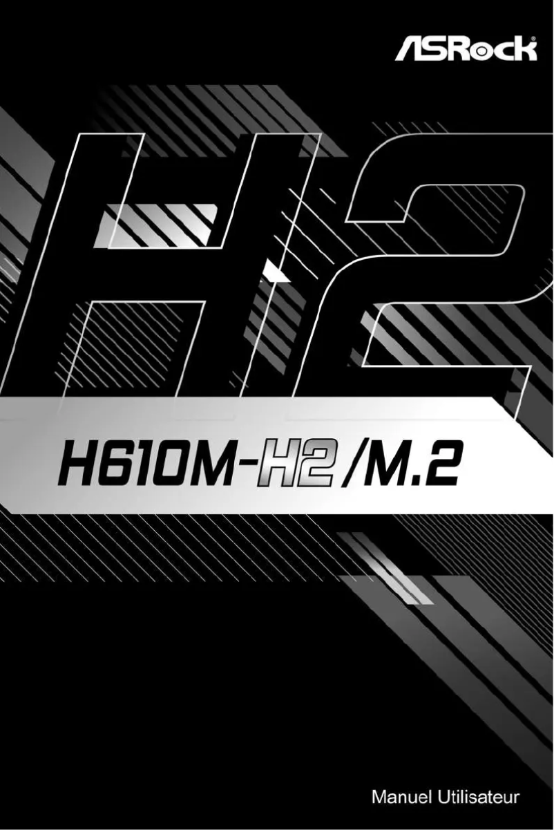 Page 1 de la notice Manuel utilisateur Asrock H610M-H2/M.2