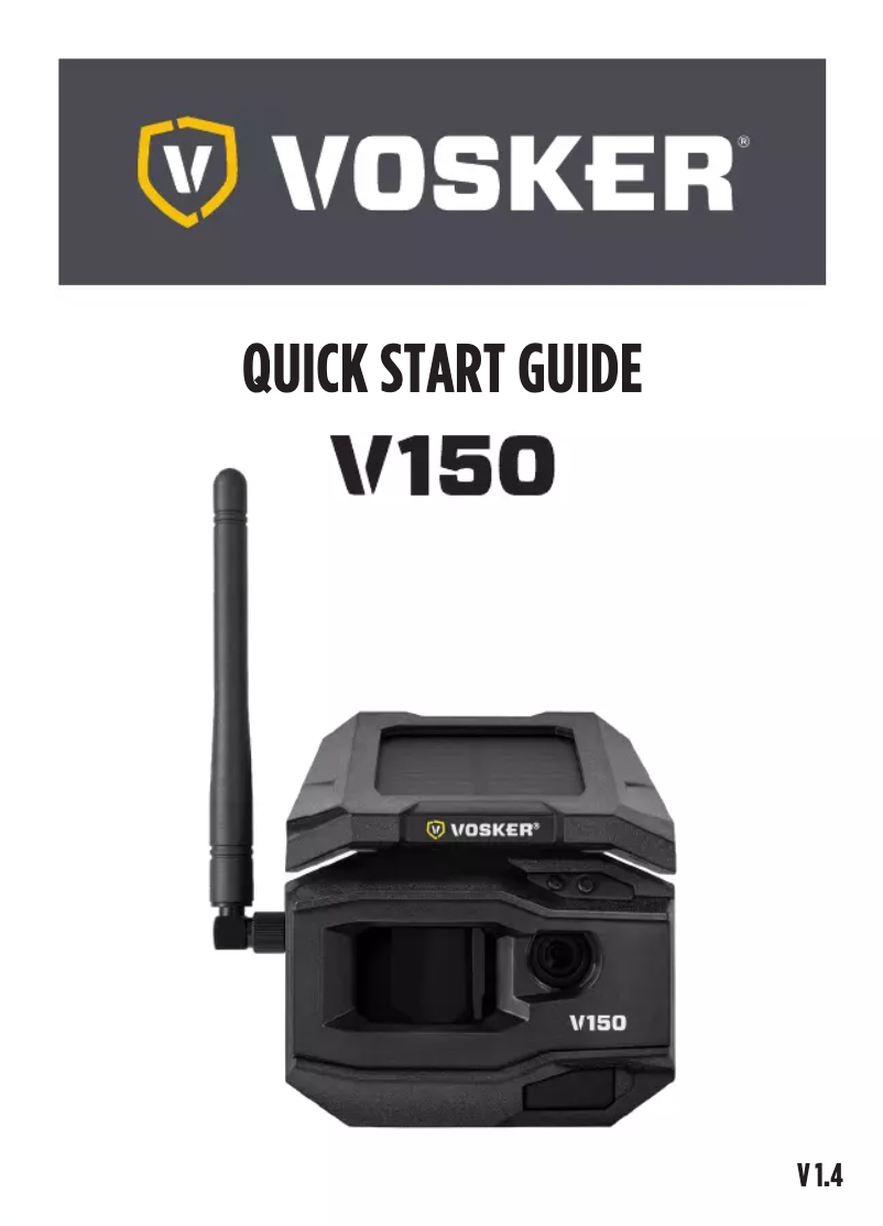 Page n°1 - Manuel utilisateur Vosker V150