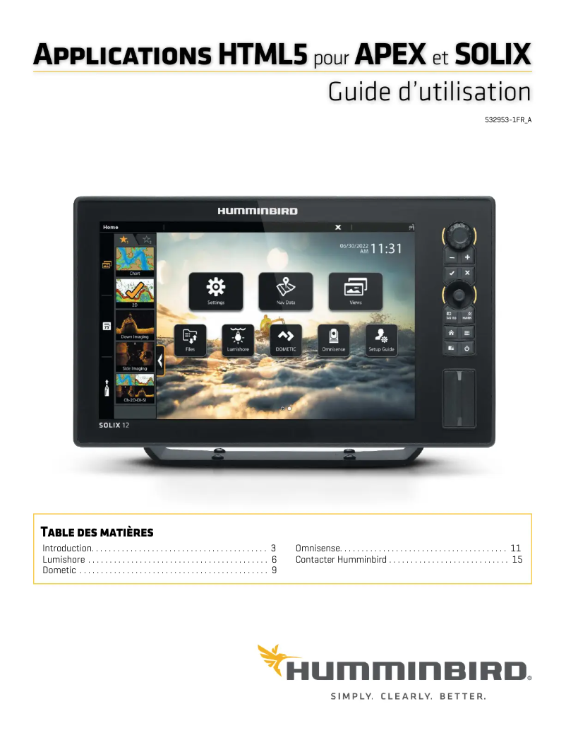 Página 1 del manual Guía de instalación Humminbird APEX 19 MEGA SI+ CHARTPLOTTER