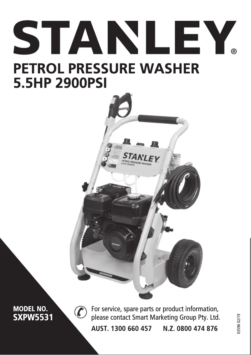 Page n°1 - Manuel utilisateur Stanley SXPW5531