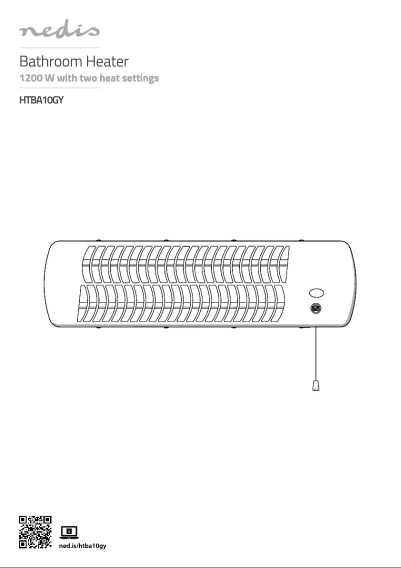 Page 1 de la notice Manuel utilisateur Nedis HTBA10GY