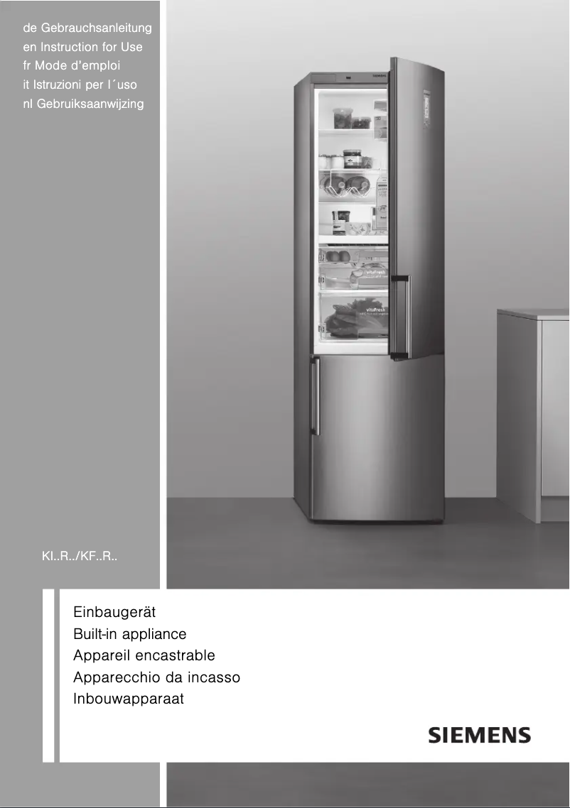 Image de la première page du manuel de l'appareil KI18RE65