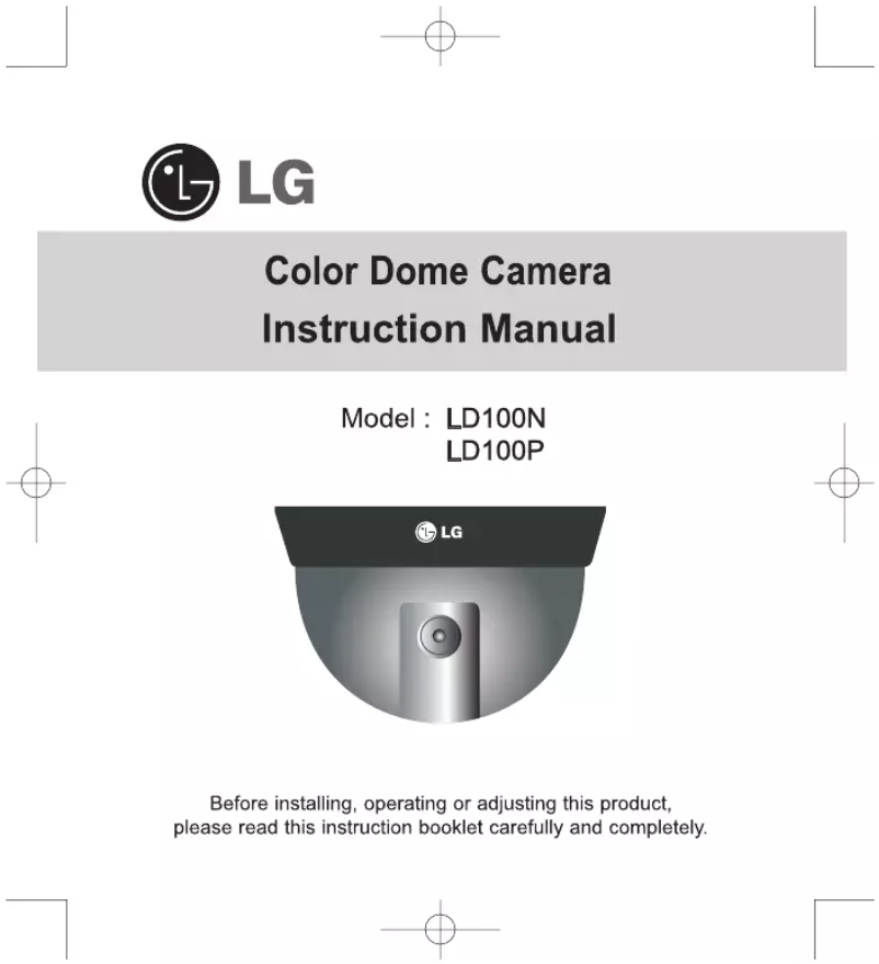 Page 1 de la notice Manuel utilisateur LG LD100P-B1