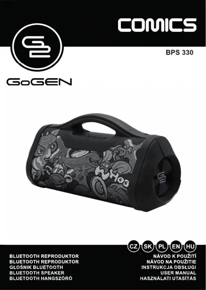 Page n°1 - Manuel utilisateur GoGen COMICS BPS 330