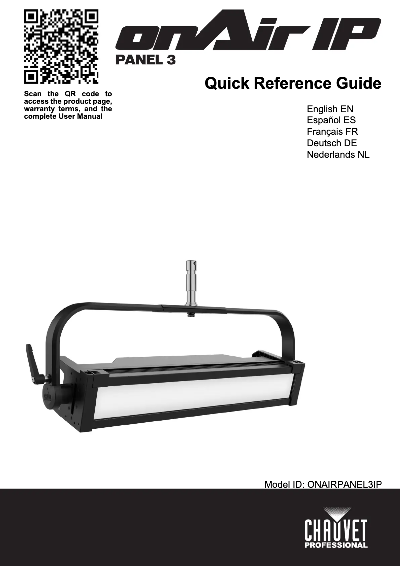 Image de la première page du manuel de l'appareil onAir Panel 3 IP