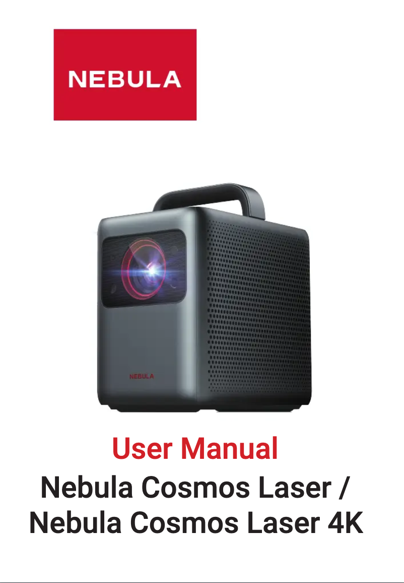 Page n°1 - Manuel utilisateur Nebula Cosmos Laser 4K
