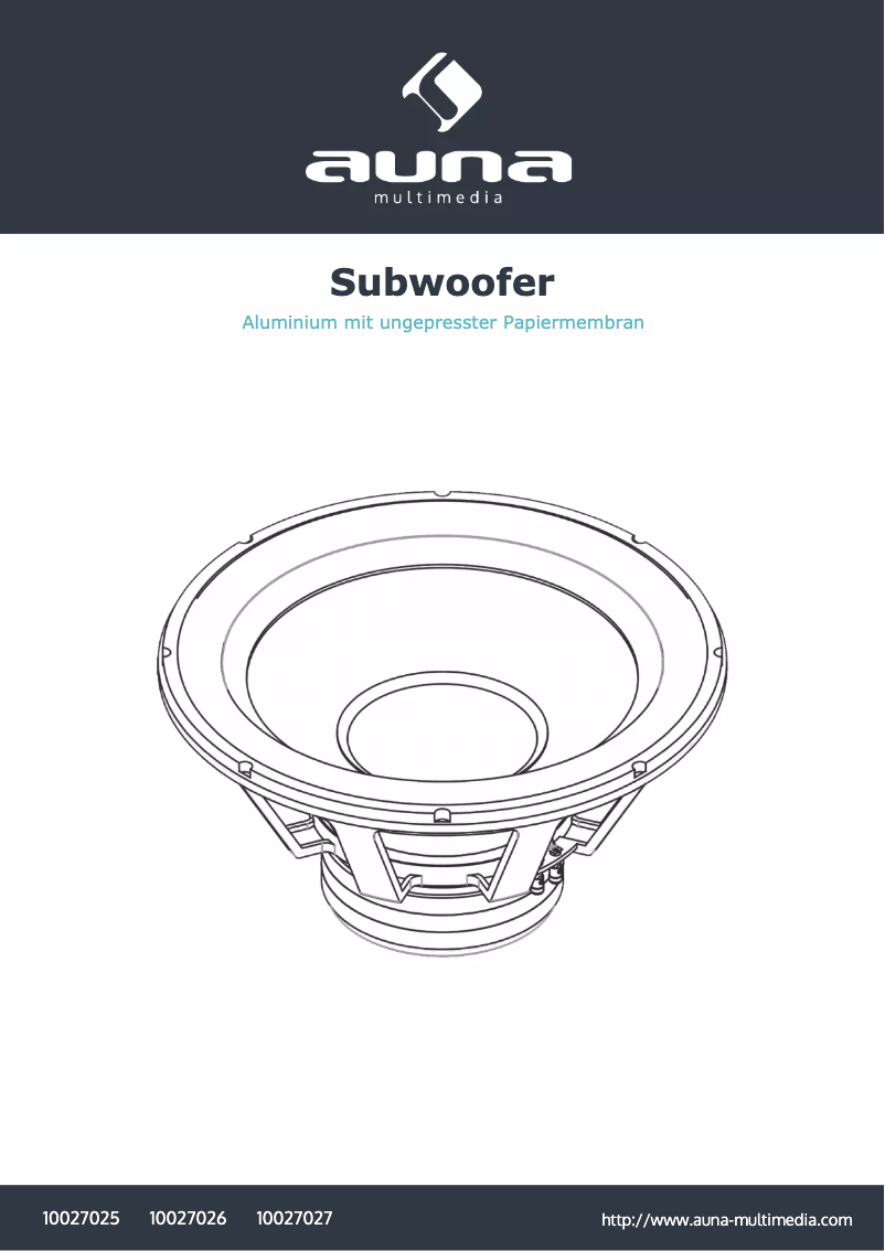 Page 1 de la notice Manuel utilisateur Auna Coloss 18