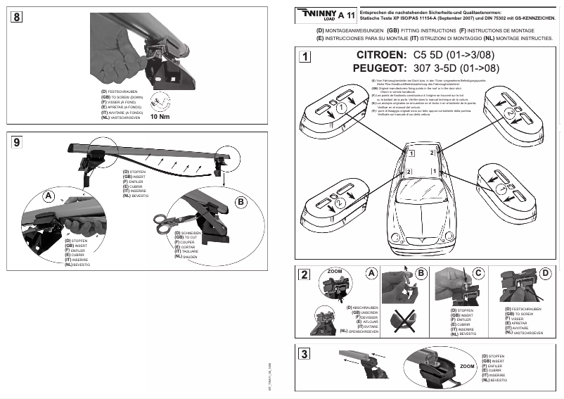 Page 1 de la notice Manuel utilisateur Twinny Load A 11