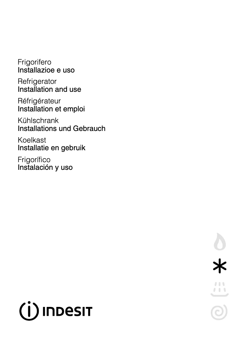 Page n°1 - Manuel utilisateur Indesit RG 1164 I