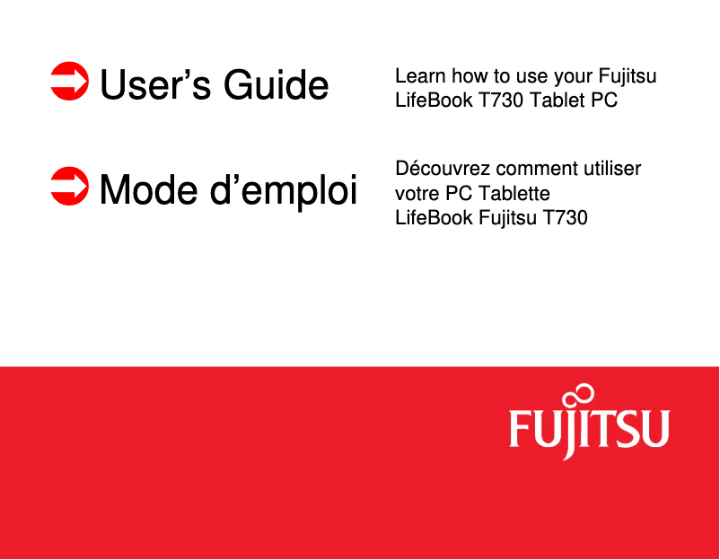 Page n°1 - Manuel utilisateur Fujitsu LifeBook T730