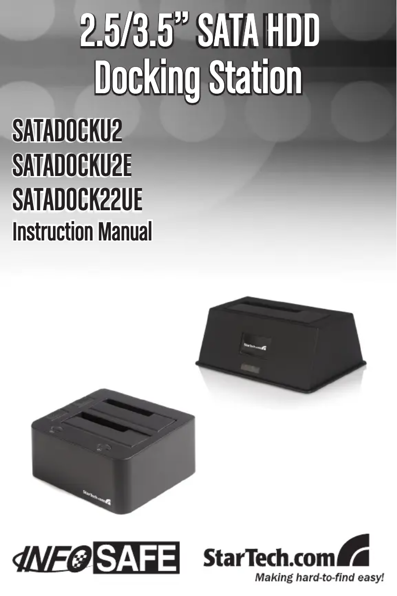 Image de la première page du manuel de l'appareil SATDOCK22UEC