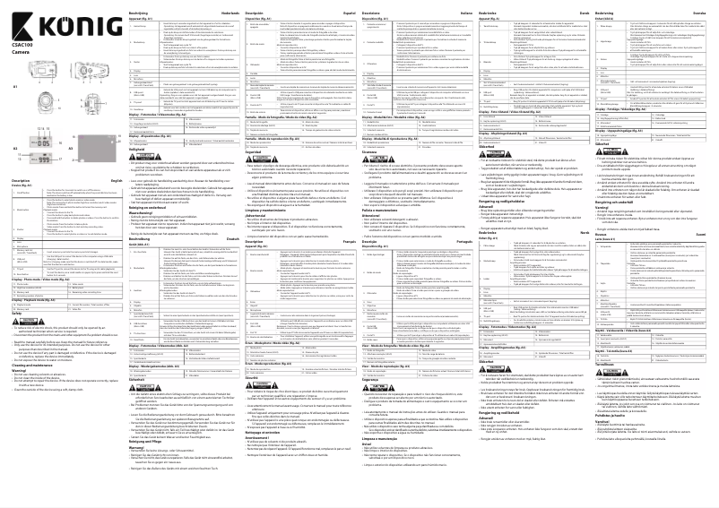 Page 1 de la notice Manuel utilisateur Konig CSAC100