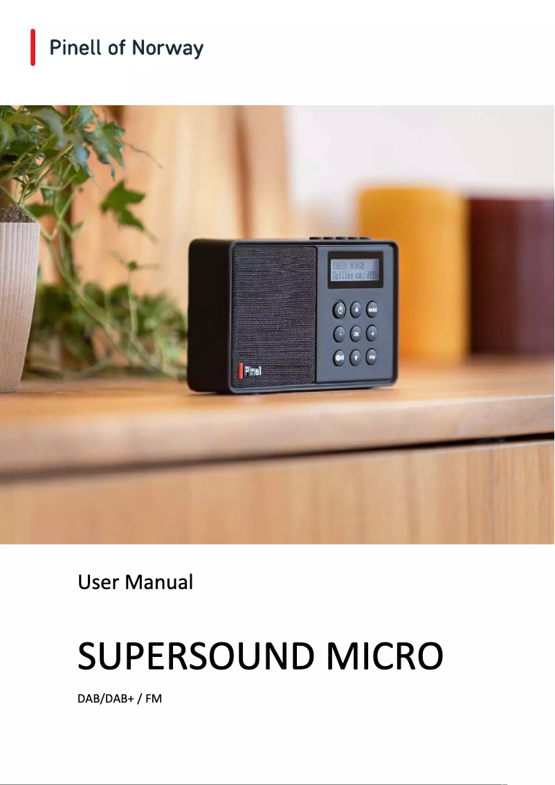 Página 1 del manual Manual de usuario Pinell Supersound Micro