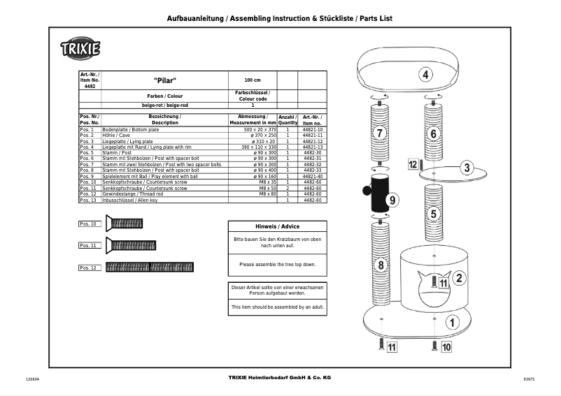 Imagen de la primera página del manual del dispositivo Pilar