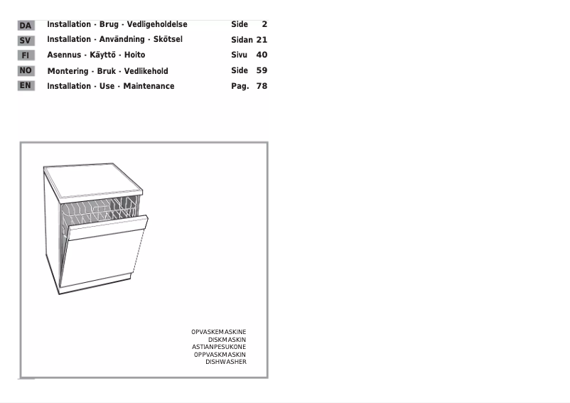 Page n°1 - Manuel utilisateur Candy CDS 210 N-S