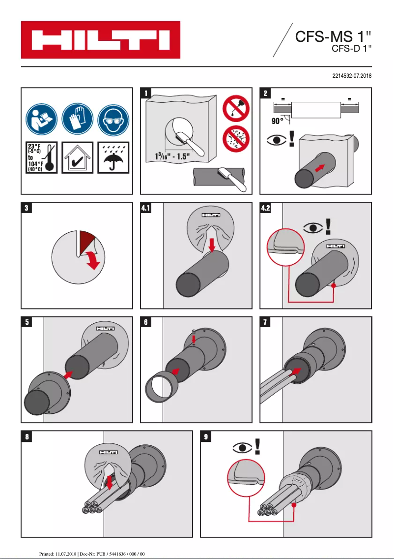 Página 1 del manual Manual de usuario Hilti CFS-MS