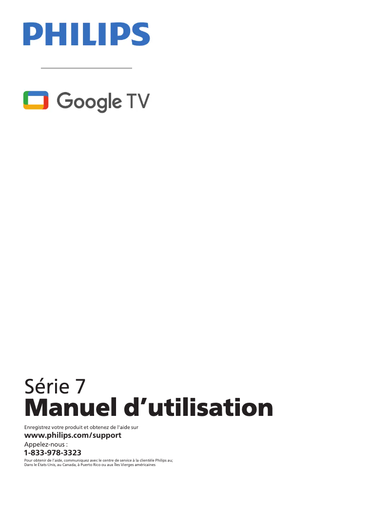 Page n°1 - Manuel utilisateur Philips 65PUL7552