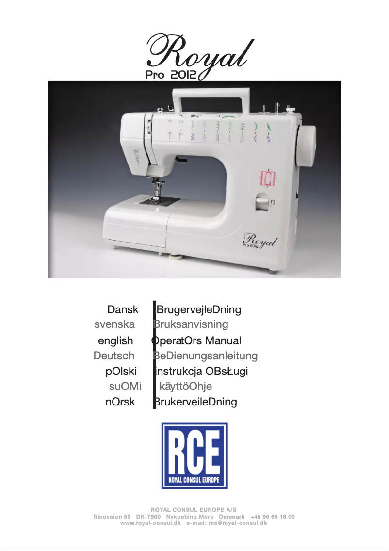 Image de la première page du manuel de l'appareil Royal Pro 2012