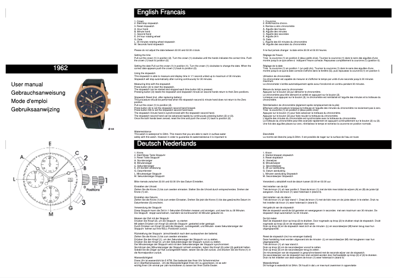 Page 1 de la notice Manuel utilisateur Davis 1962