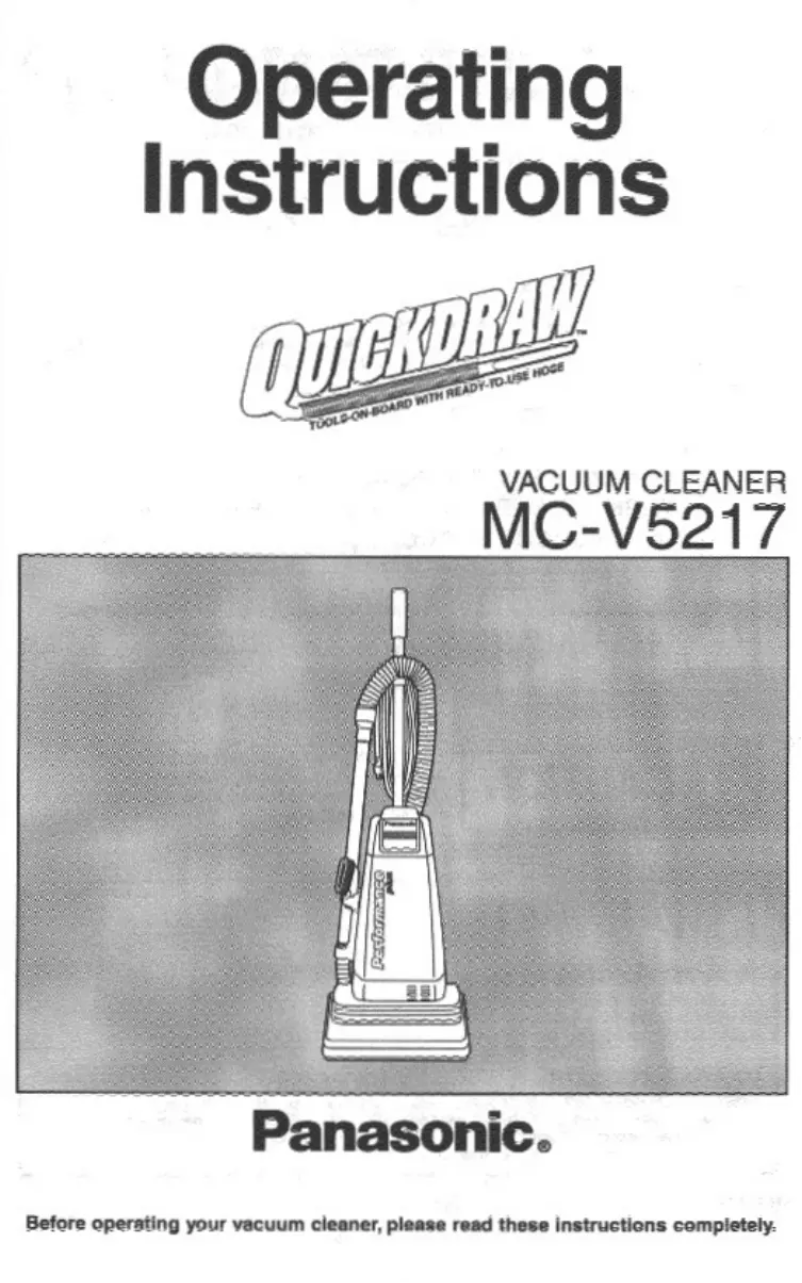 Image de la première page du manuel de l'appareil MC-V5217