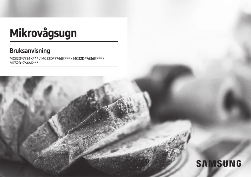 Page 1 de la notice Manuel utilisateur Samsung MC32DG7636KK