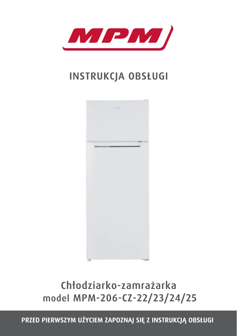 Page 1 de la notice Manuel utilisateur MPM MPM-206-CZ-25