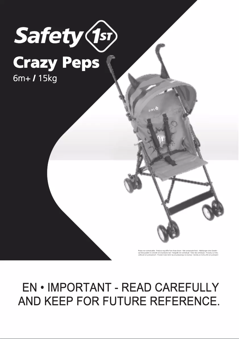 Page 1 de la notice Manuel utilisateur Safety 1st Crazy Peps