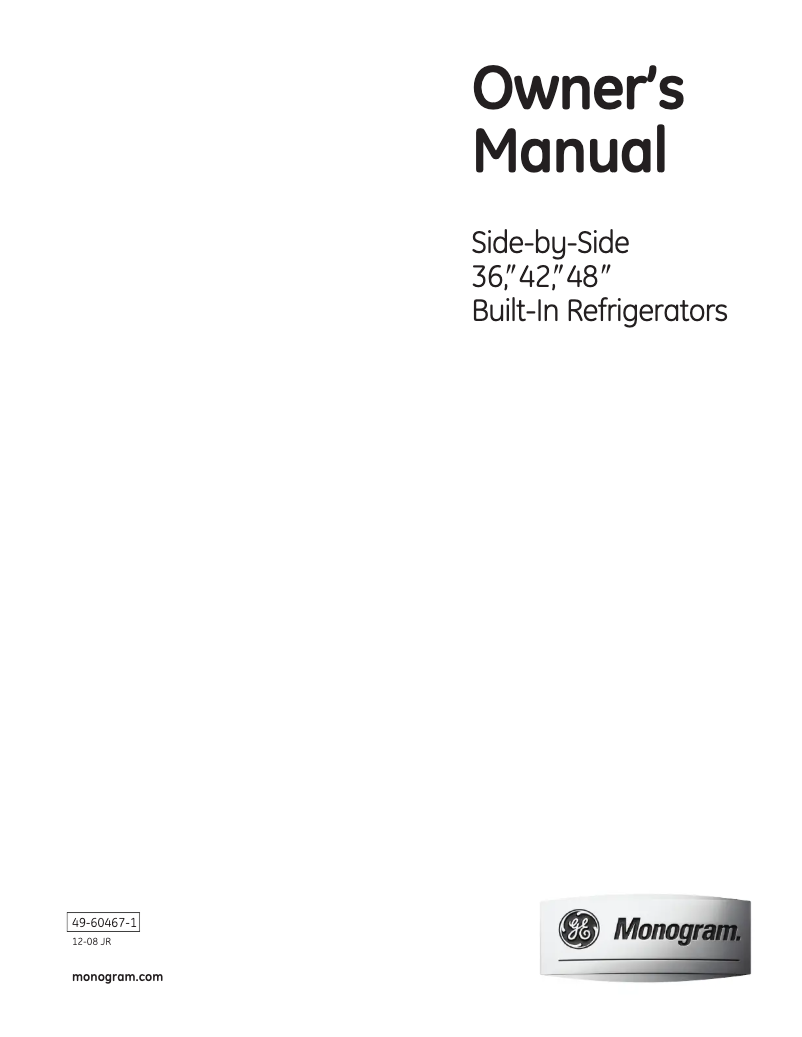 Página 1 del manual Manual de uso y mantenimiento GE ZISS360NRSS