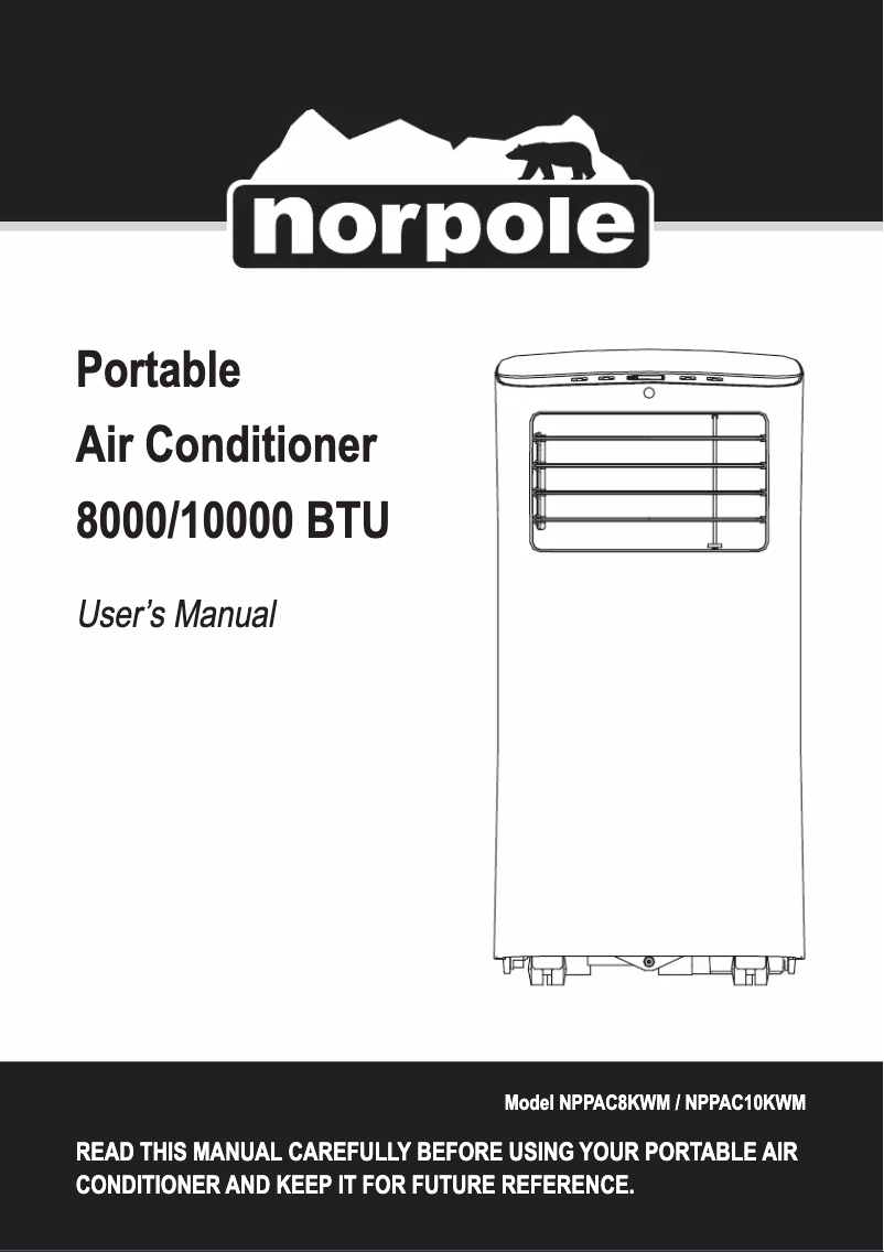 Page n°1 - Manuel utilisateur Norpole NPPAC8KWM