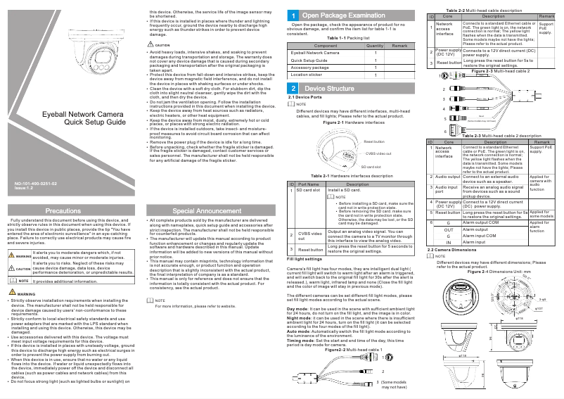 Page n°1 - Manuel utilisateur Ernitec 0070-08112