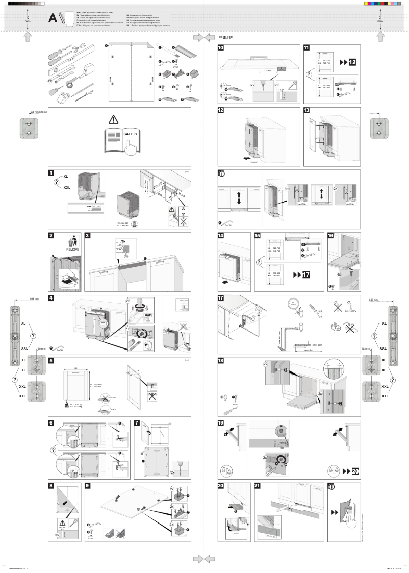 Page n°1 - Guide d'installation Asko DSD545KXXL