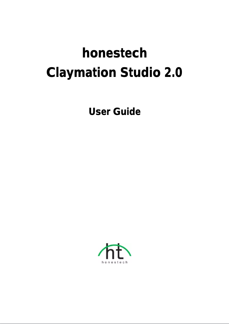 Página 1 del manual Manual de usuario Honest Technology Claymation Studio 2.0