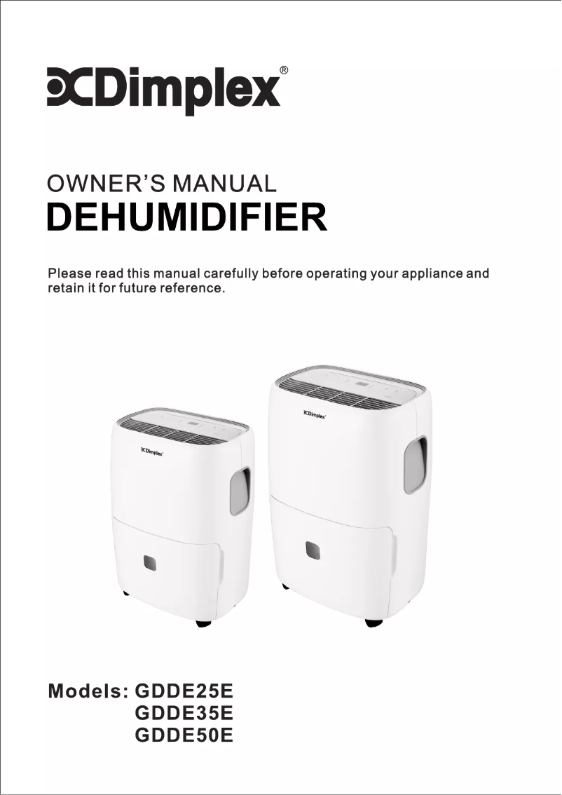 Page 1 de la notice Mode d'emploi Dimplex GDDE35E