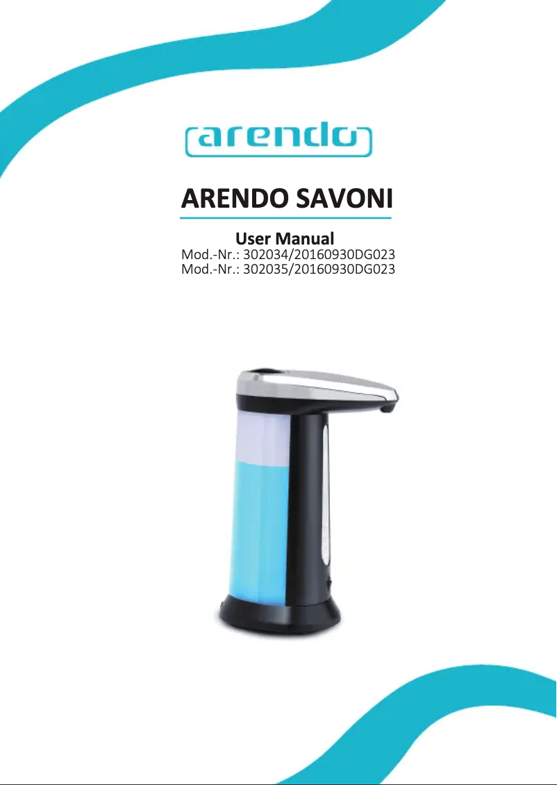 Image de la première page du manuel de l'appareil 302035