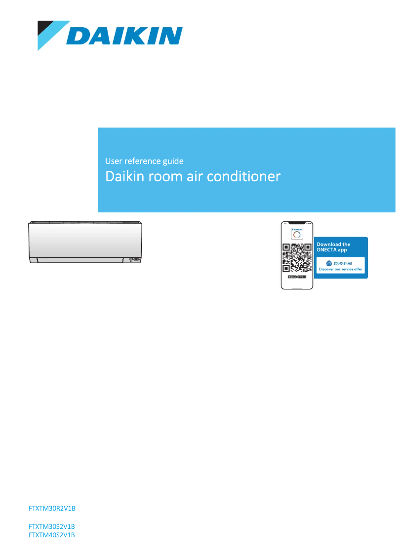 Page n°1 - Manuel utilisateur Daikin FTXTM40S2V1B