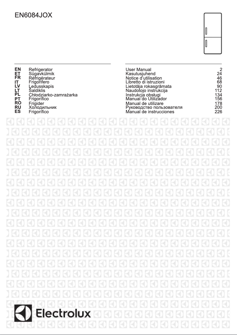 Image de la première page du manuel de l'appareil EN6084JOX