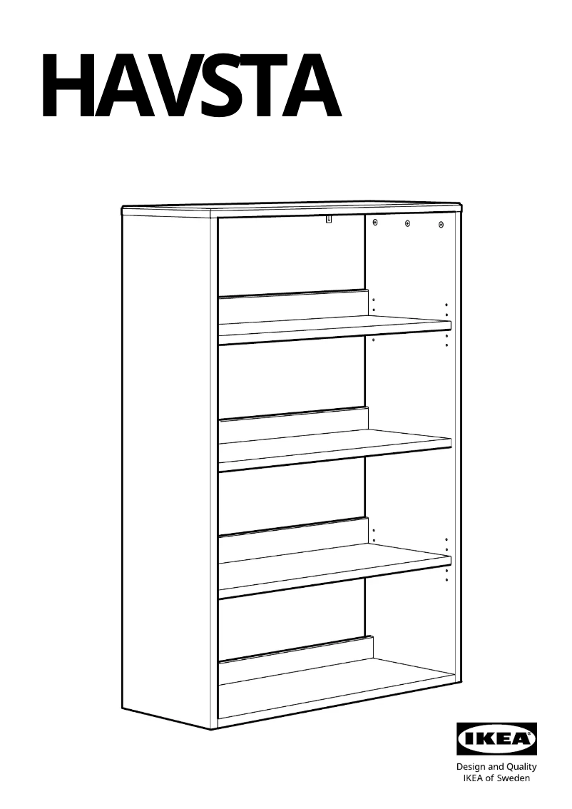 Page 1 de la notice Manuel utilisateur Ikea HAVSTA 405.292.78