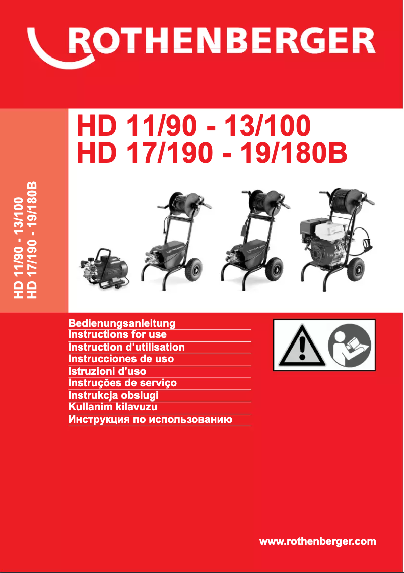 Page n°1 - Manuel utilisateur Rothenberger HD 13/100