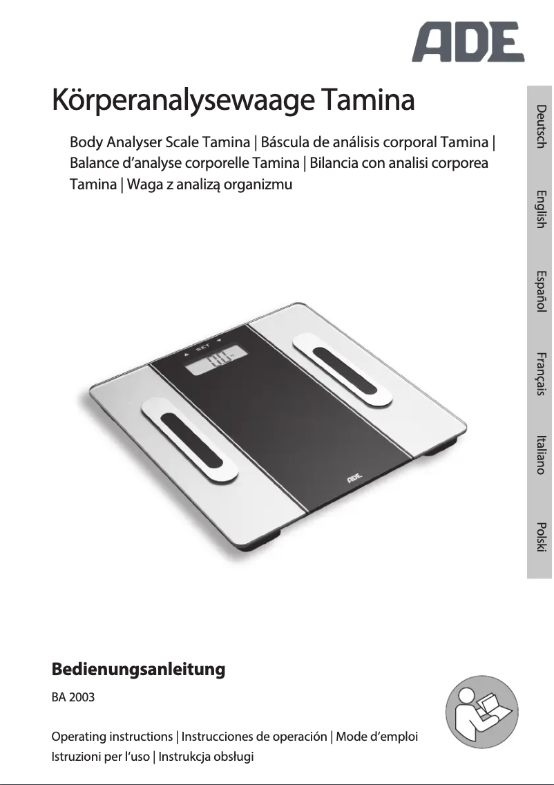 Image de la première page du manuel de l'appareil Tamina BA2003