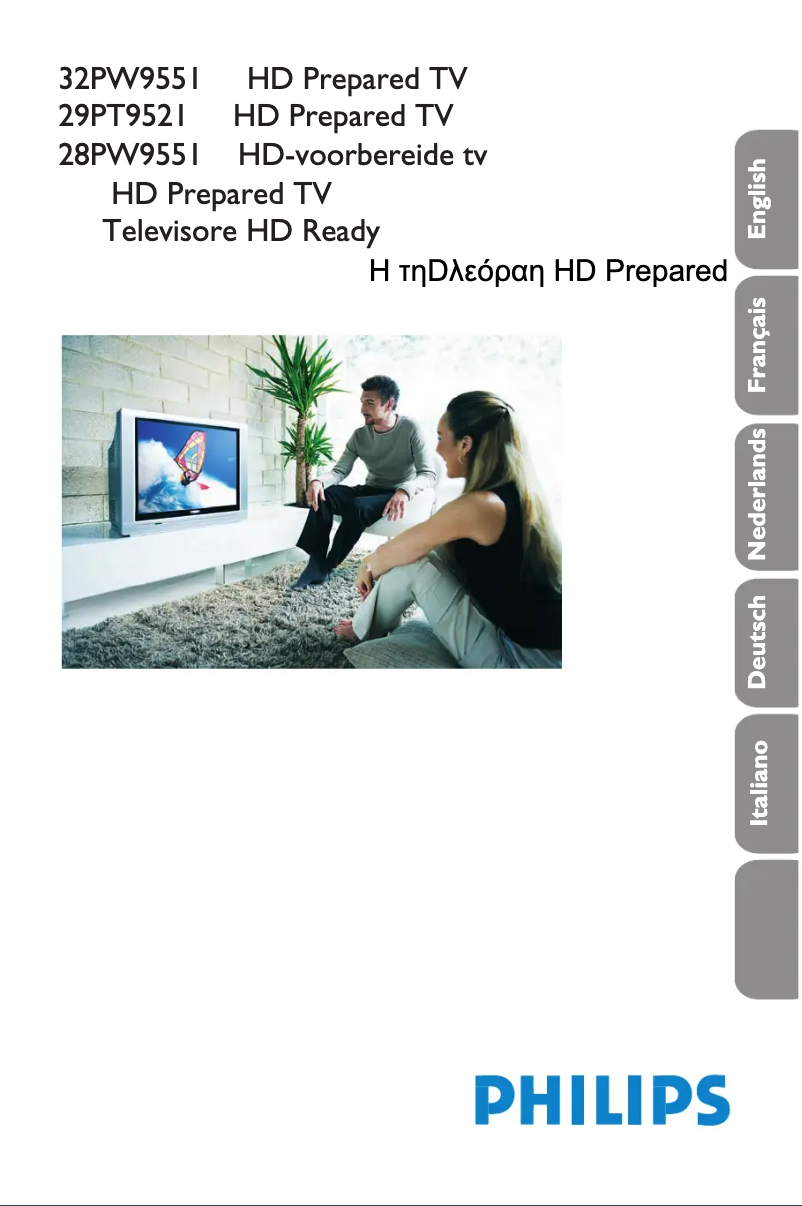 Imagen de la primera página del manual del dispositivo 32PW9551