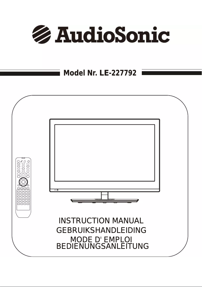 Image de la première page du manuel de l'appareil LE-227792