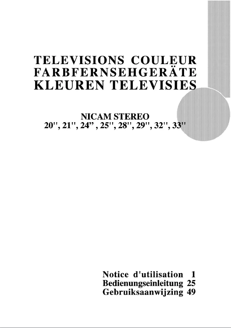 Image de la première page du manuel de l'appareil BCT 272 RF