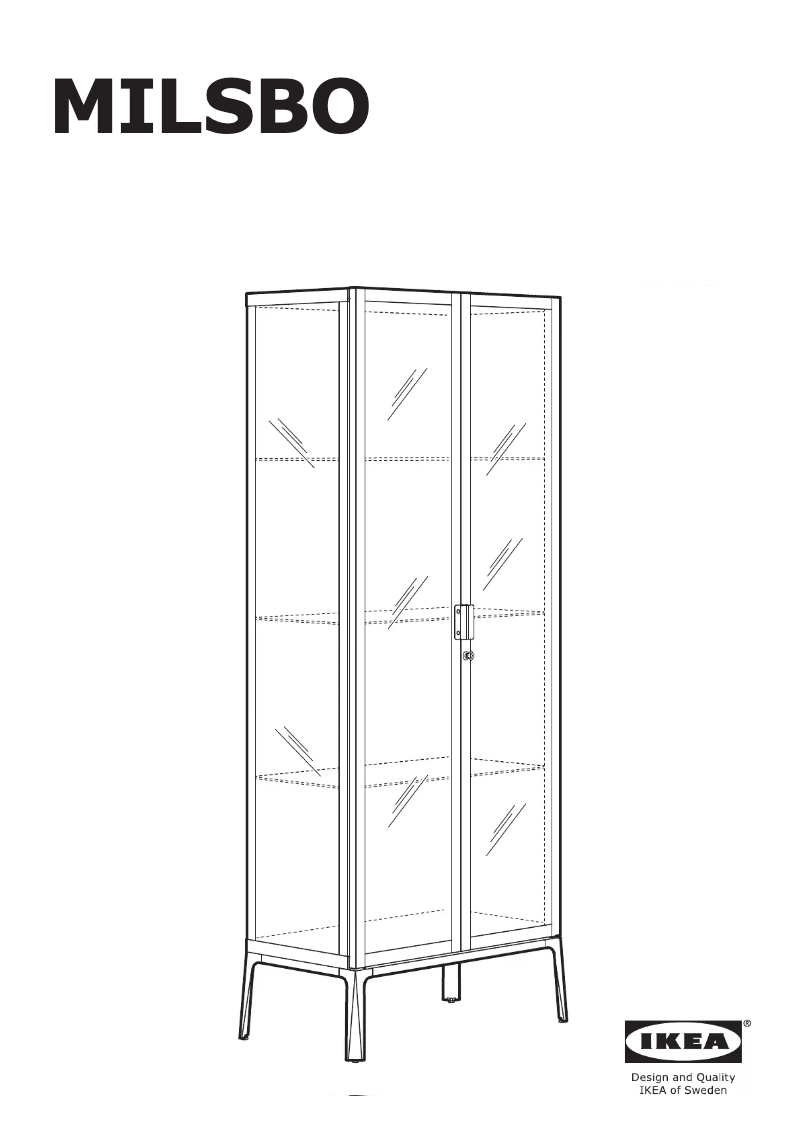 Page 1 de la notice Instructions / montage Ikea MILSBO