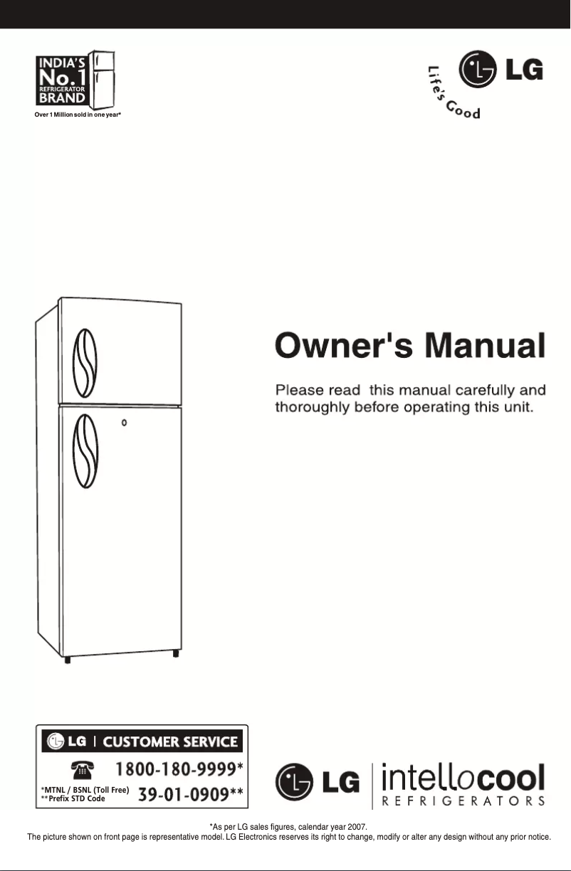 Page n°1 - Manuel utilisateur LG GL-246LT