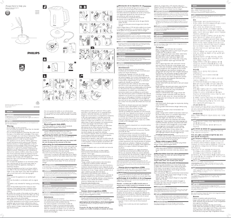 Page n°1 - Manuel utilisateur Philips HD9315