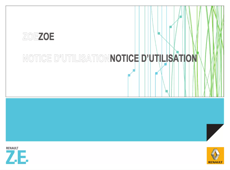 Page 1 de la notice Manuel utilisateur Renault Zoe (2014)