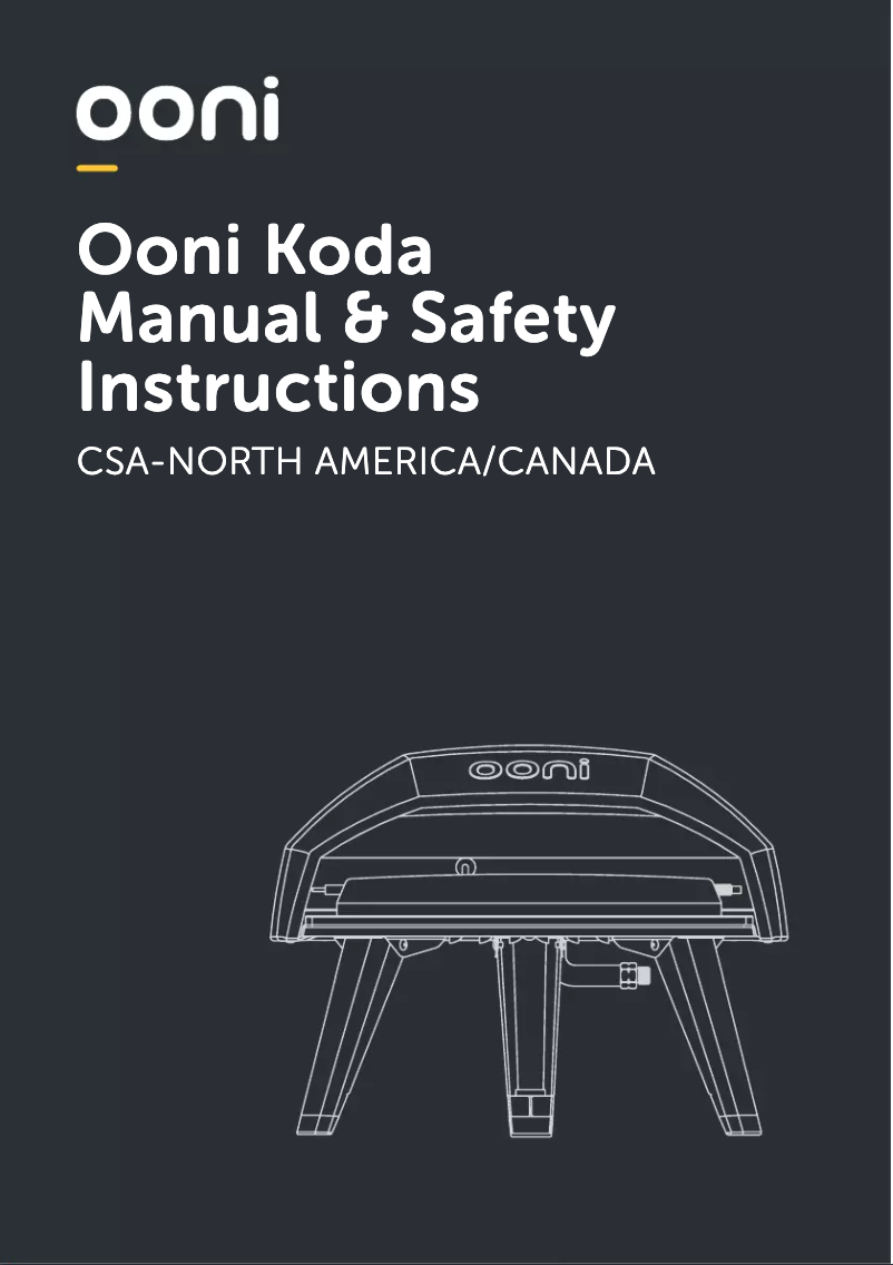 Page n°1 - Manuel utilisateur Ooni Koda 12