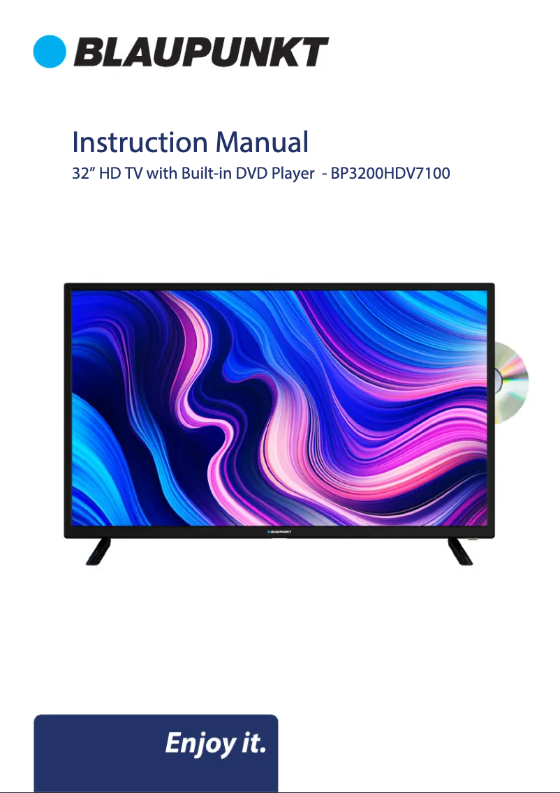 Page n°1 - Manuel utilisateur Blaupunkt BP3200HDV7100