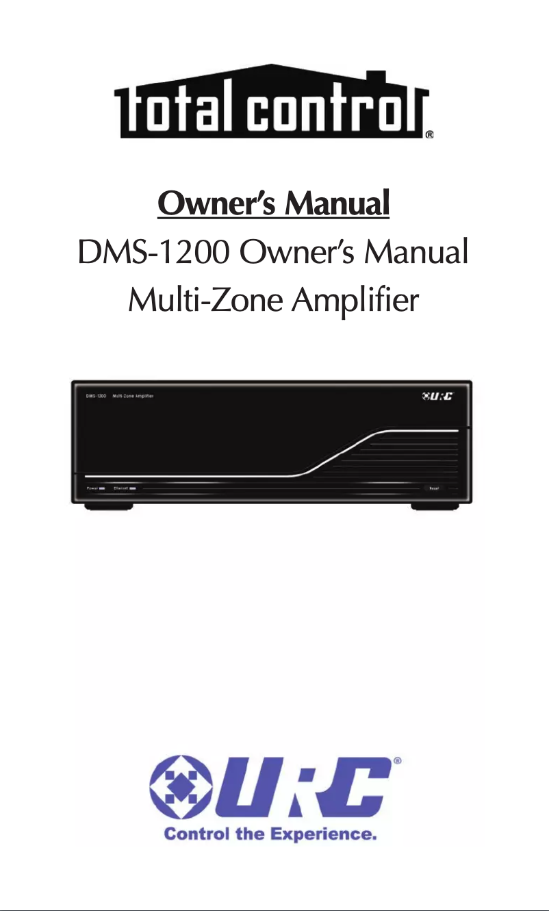 Page n°1 - Manuel utilisateur Universal Remote Control DMS-1200
